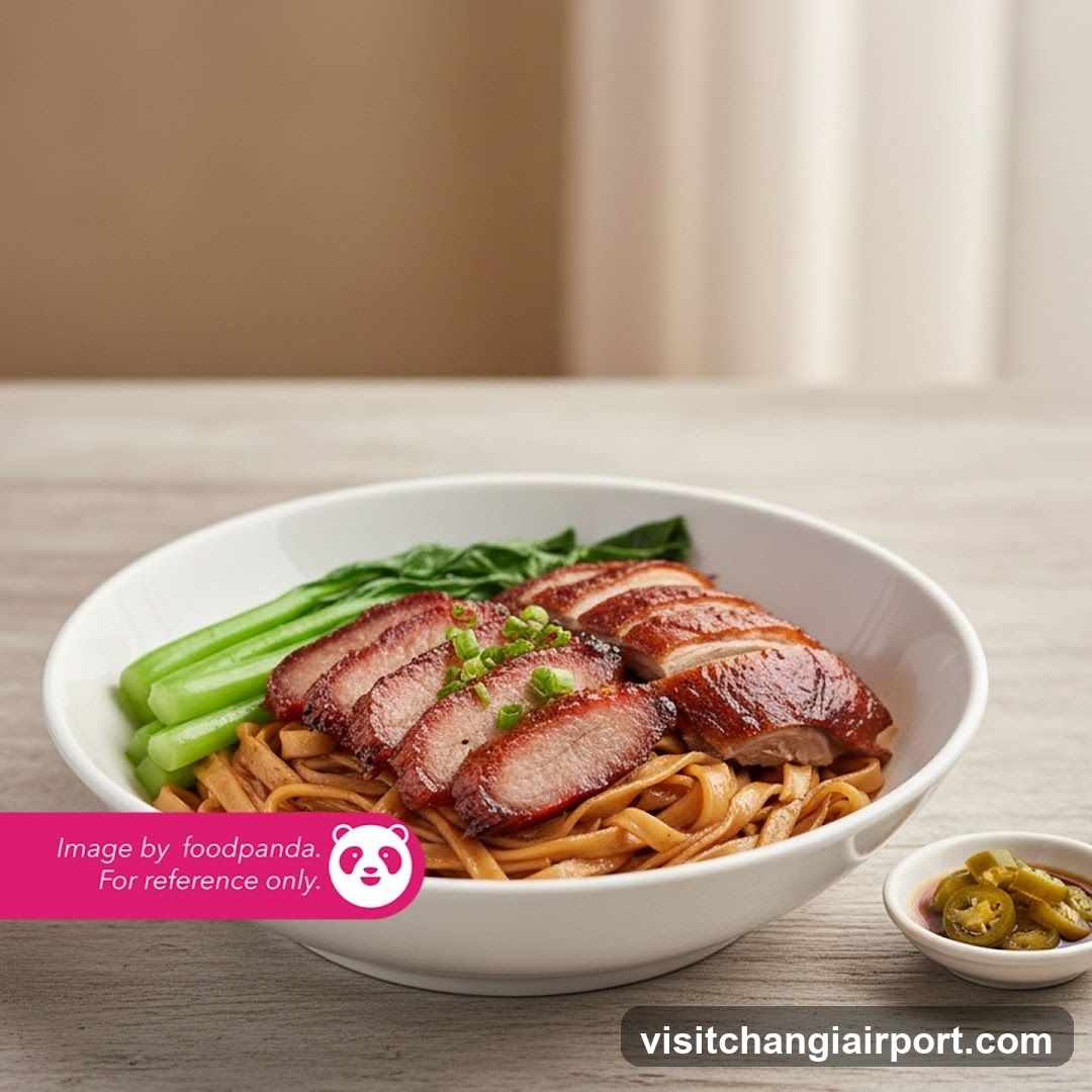 Duck Confit Noodles with Greens and Chili Sauce