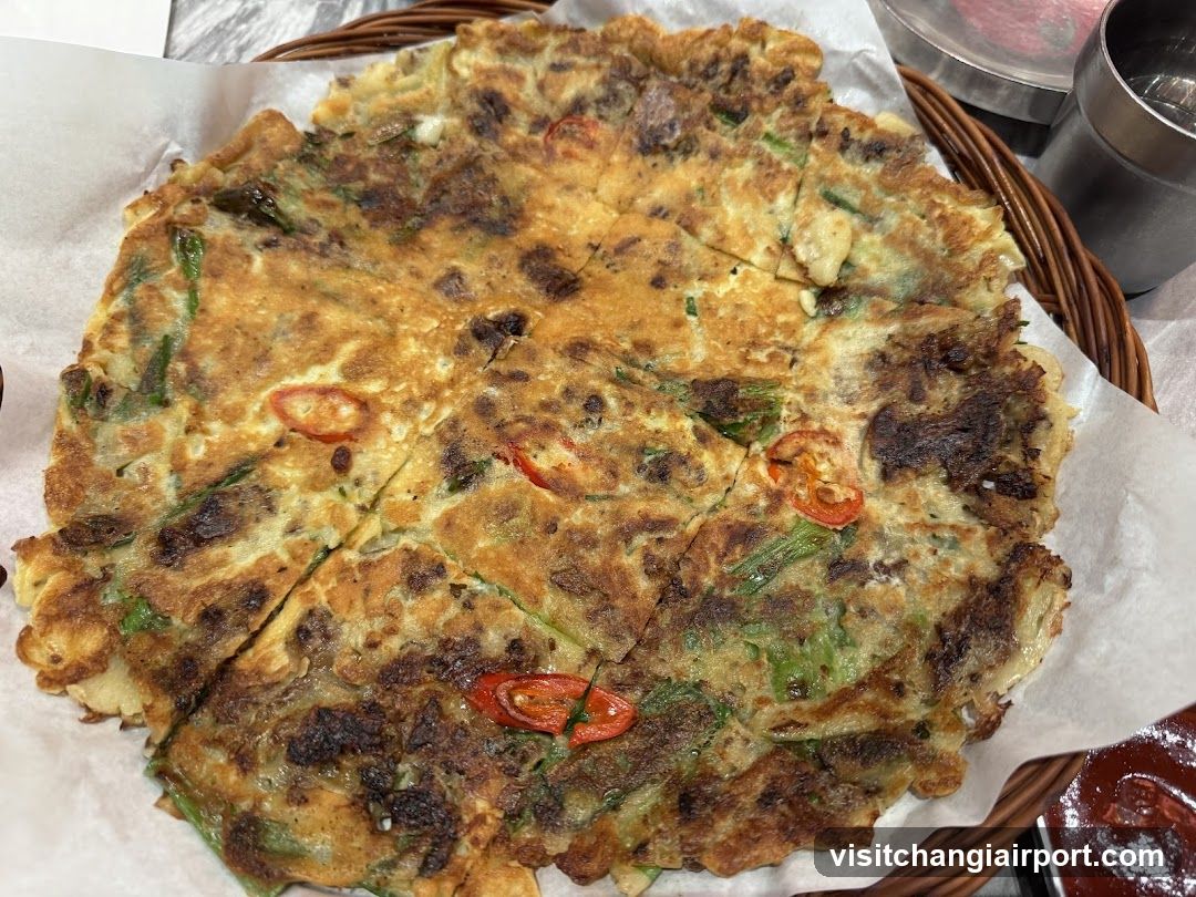 Korean Pancake (Jokbokki or similar)