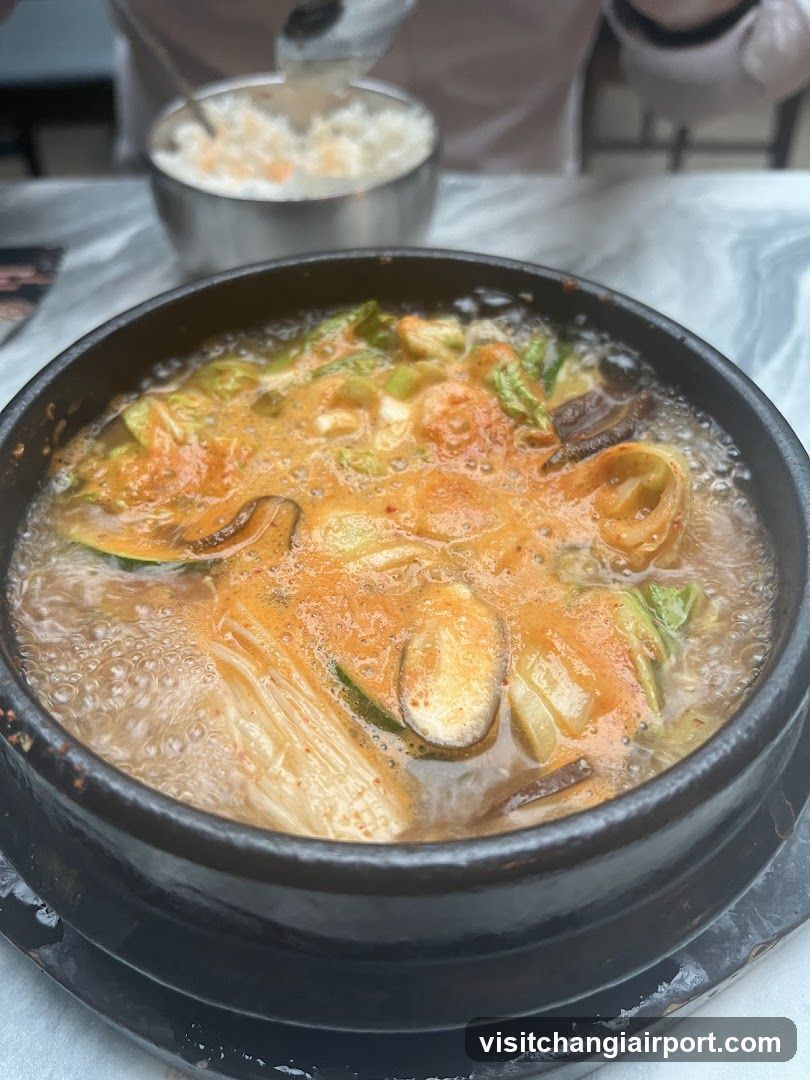 Hot Pot Dish in Stone Bowl