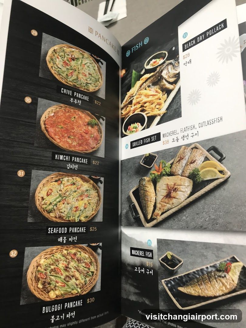 Pancake and Fish Menu