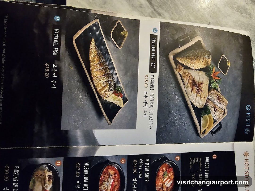 Fish Restaurant Menu Page