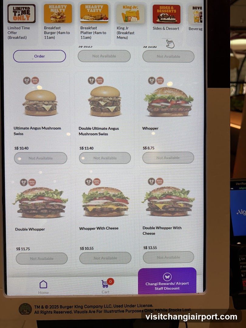 Burger King Kiosk Display
