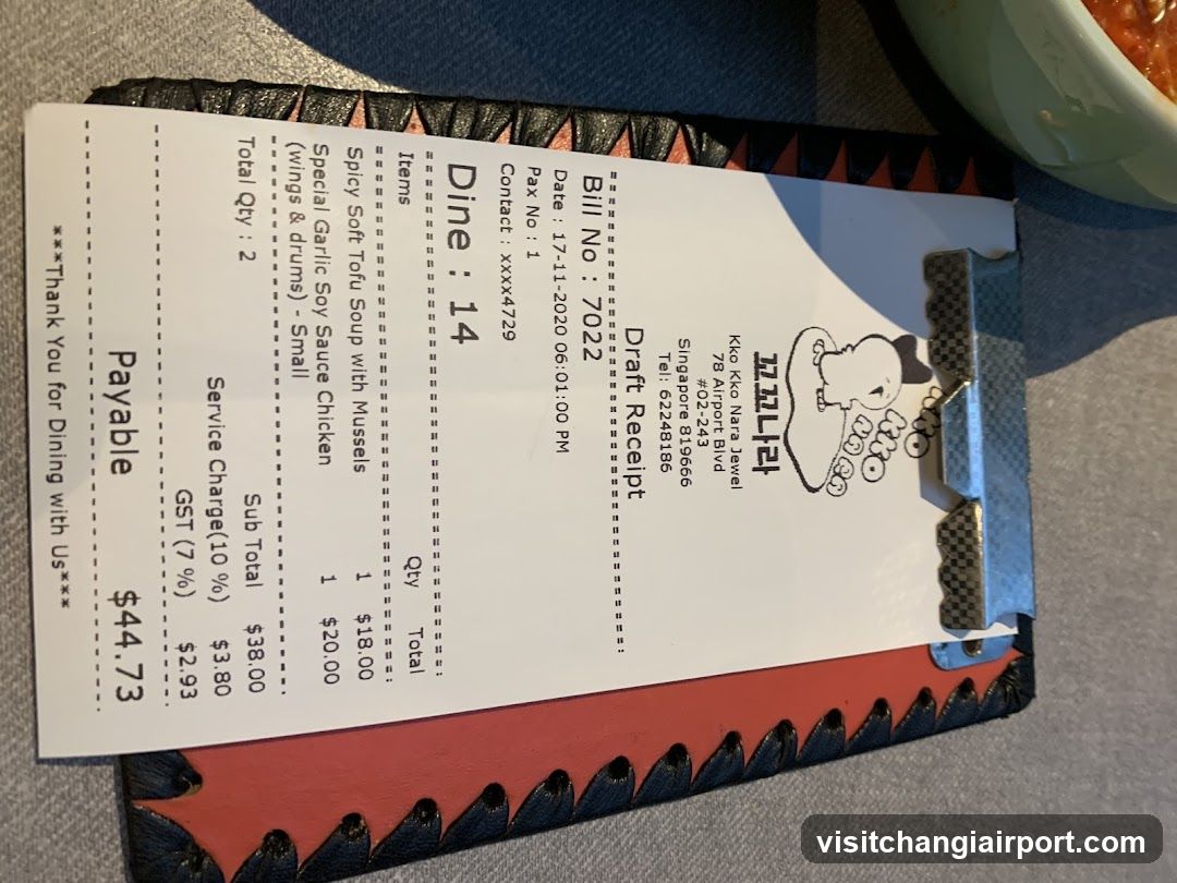 Receipt from Kko Kko Wara Jewel