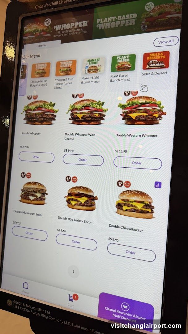 Burger King Digital Menu
