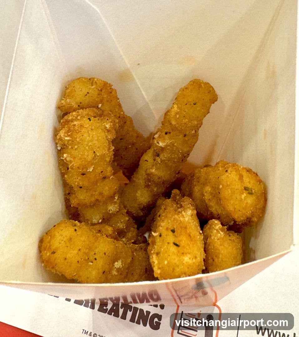 Fried Chicken Snacks in Paper Container