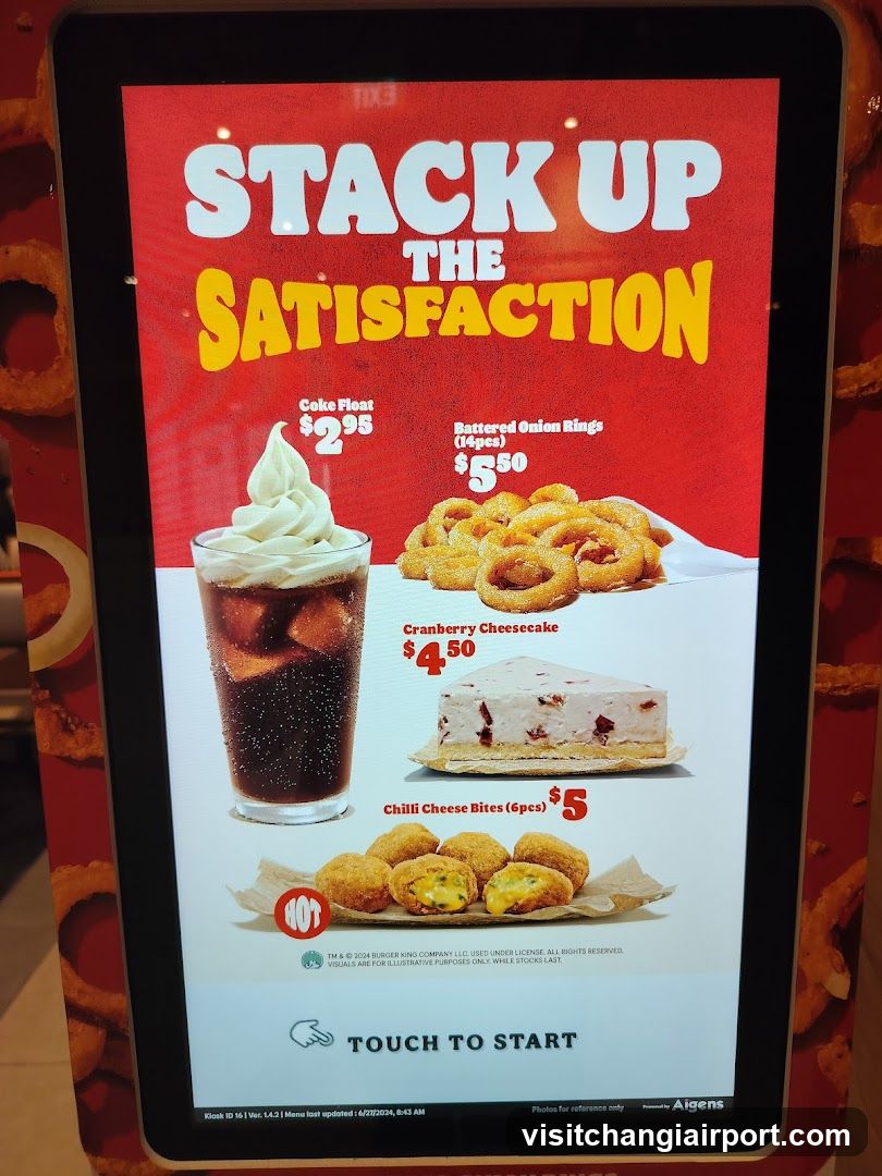 Stack Up The Satisfaction Digital Menu Board