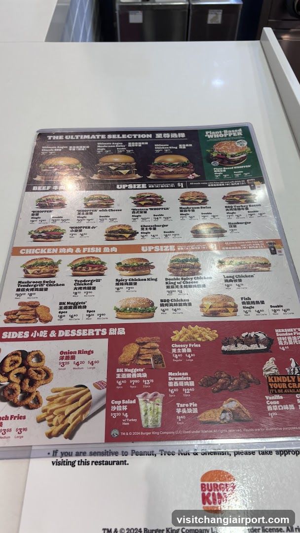 Burger King Menu Board