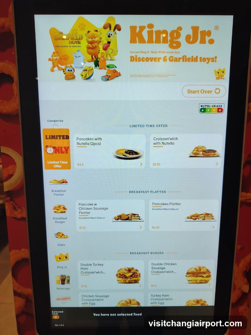 Garfield Jr. Digital Menu Board