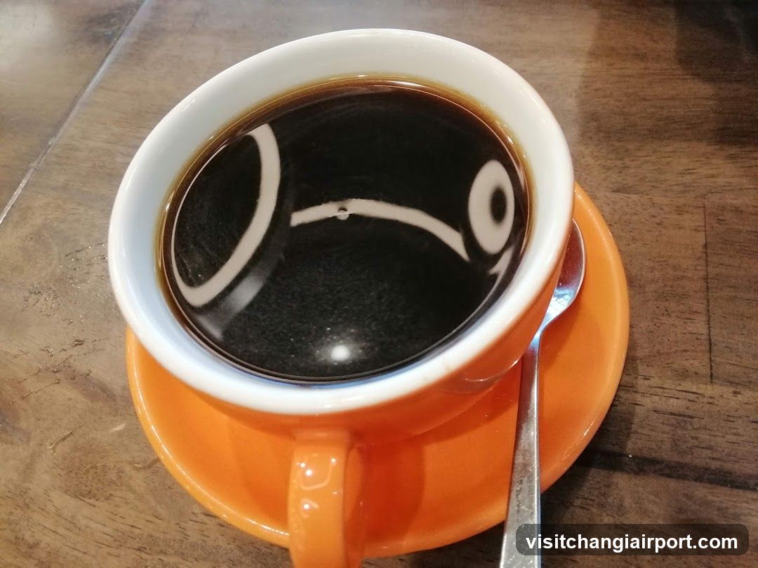 Coffee in Orange Cup