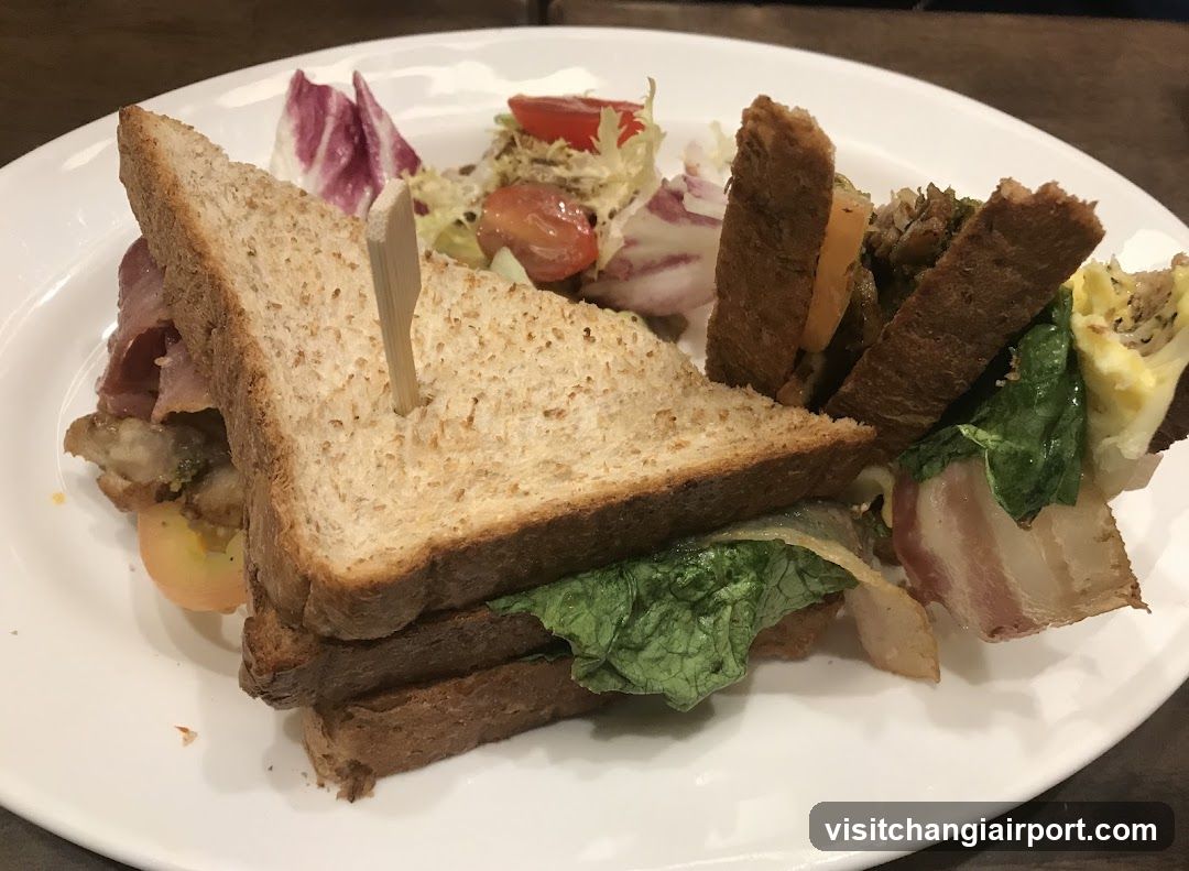 Club Sandwich with Side Salad