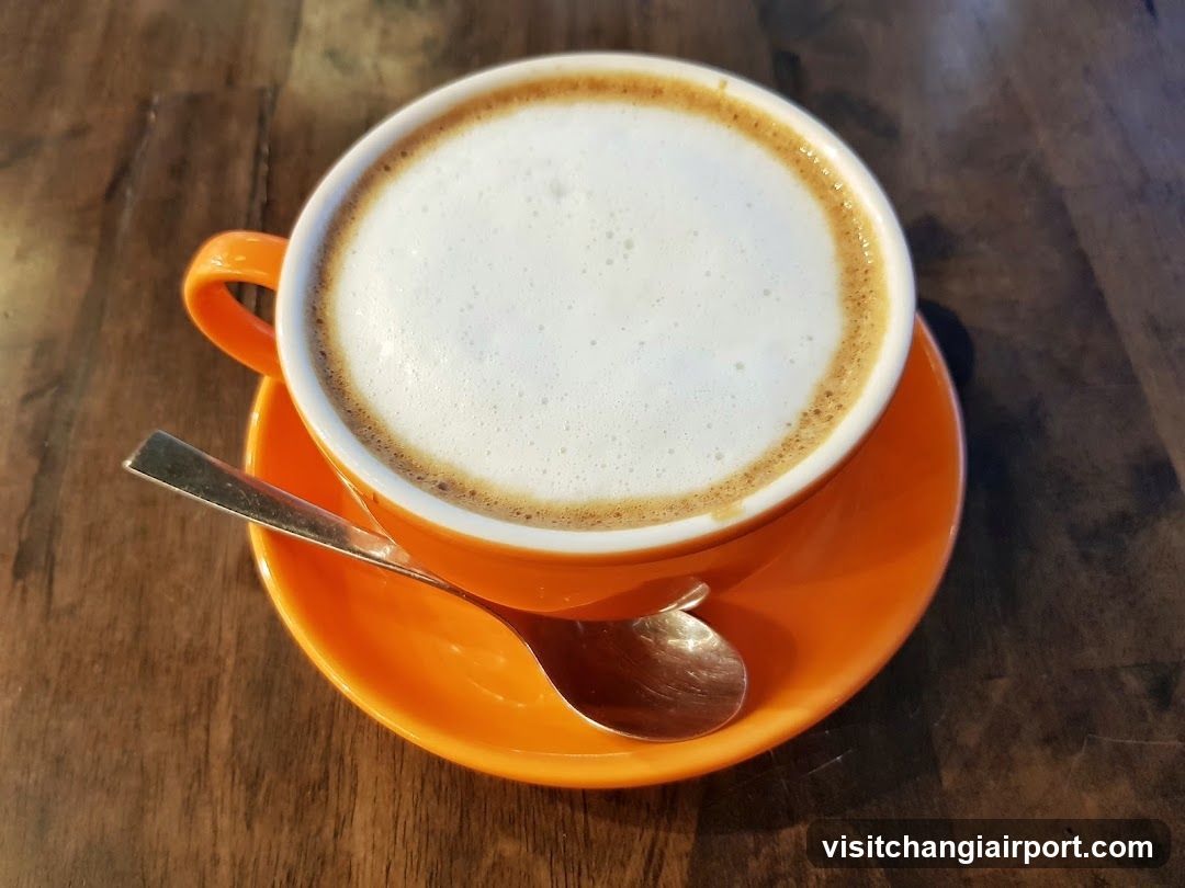 Cappuccino in Orange Cup