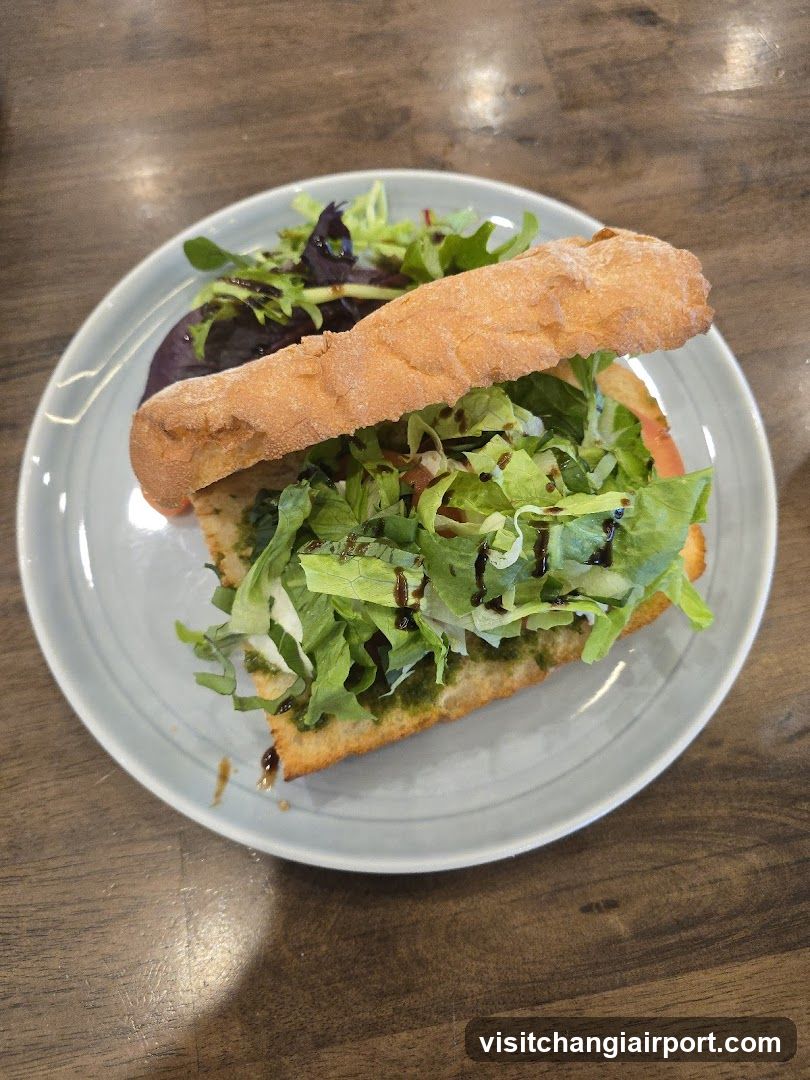 Salad Sandwich on Baguette