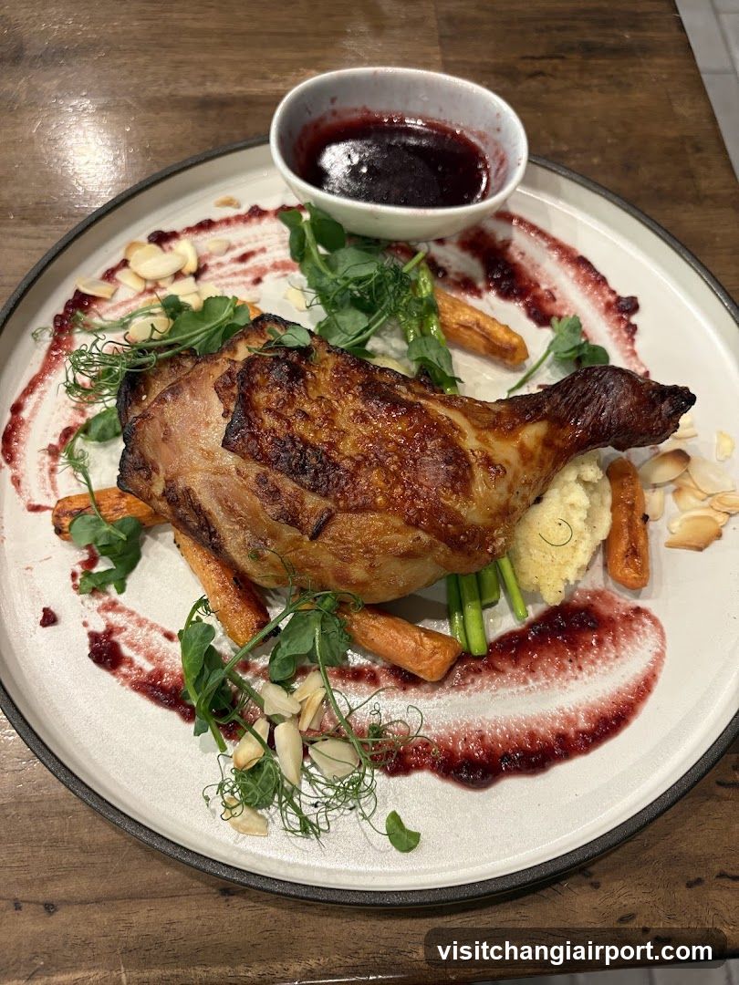 Roasted Chicken with Roasted Carrots and Greens