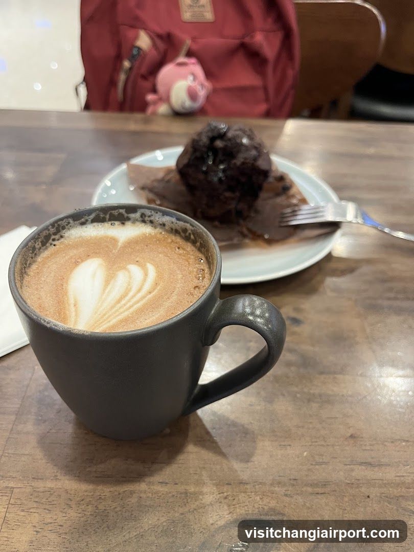 Coffee and Dessert at Cafe