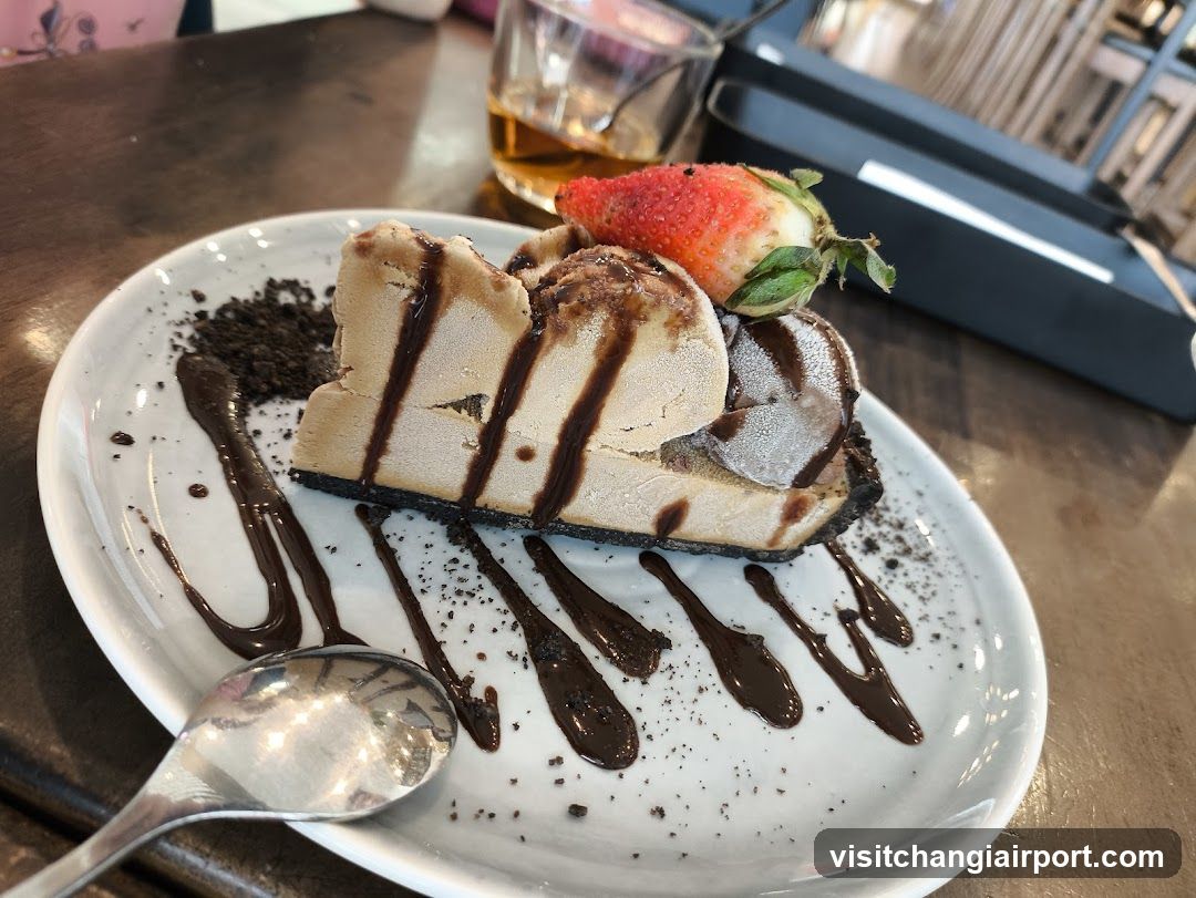 Strawberry Cheesecake with Chocolate Drizzle