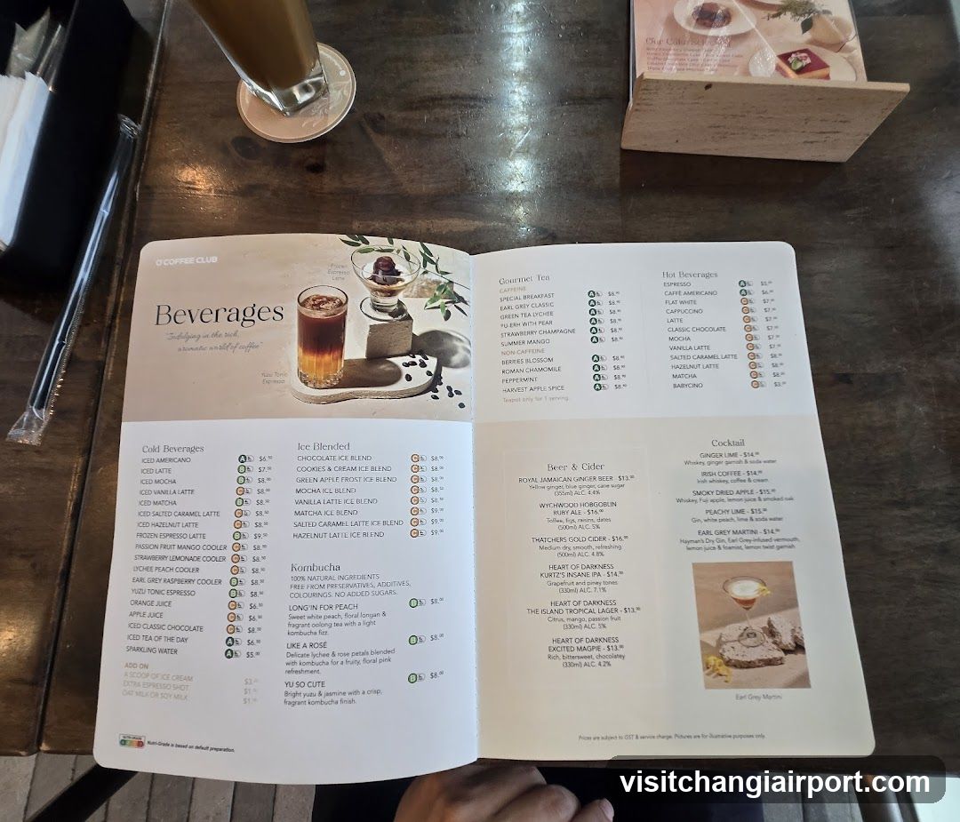 Coffee Club Menu