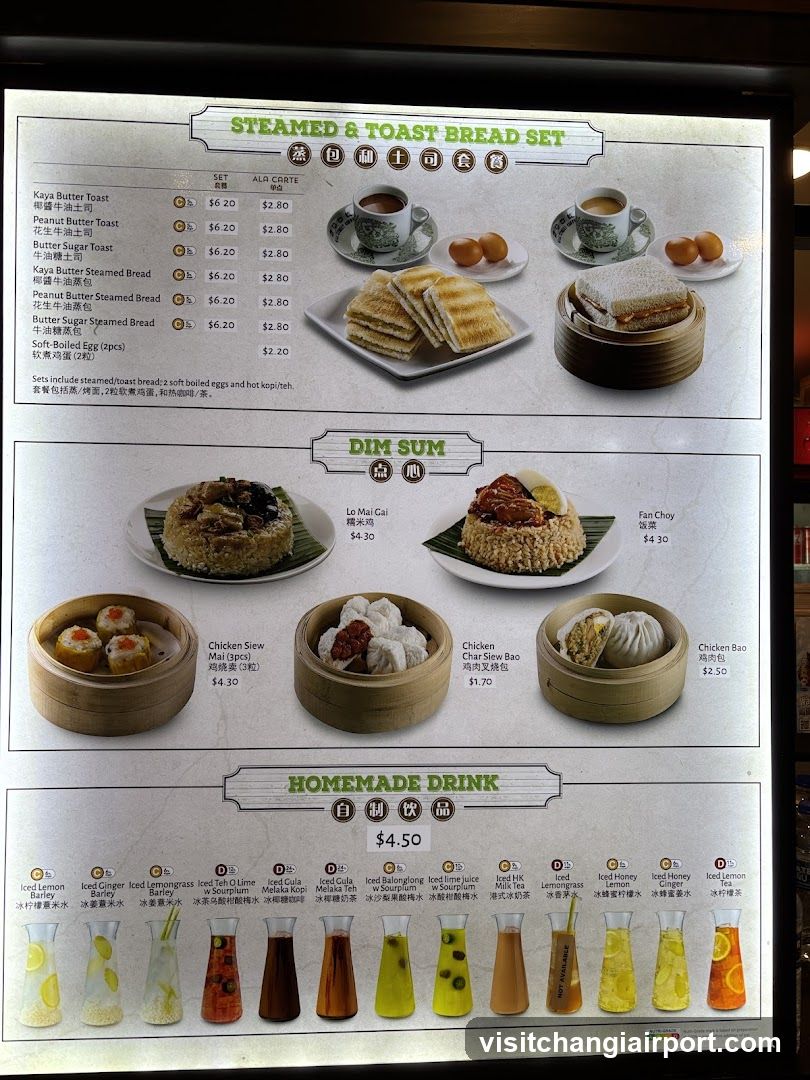 Steamed & Toast Bread Set Menu