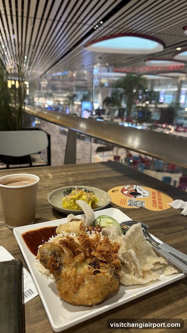 Food at a mall food court