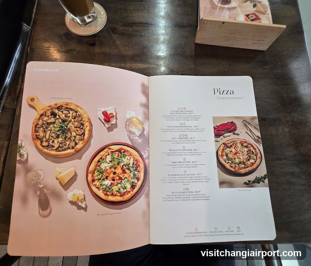 O Coffee Club Menu Spread