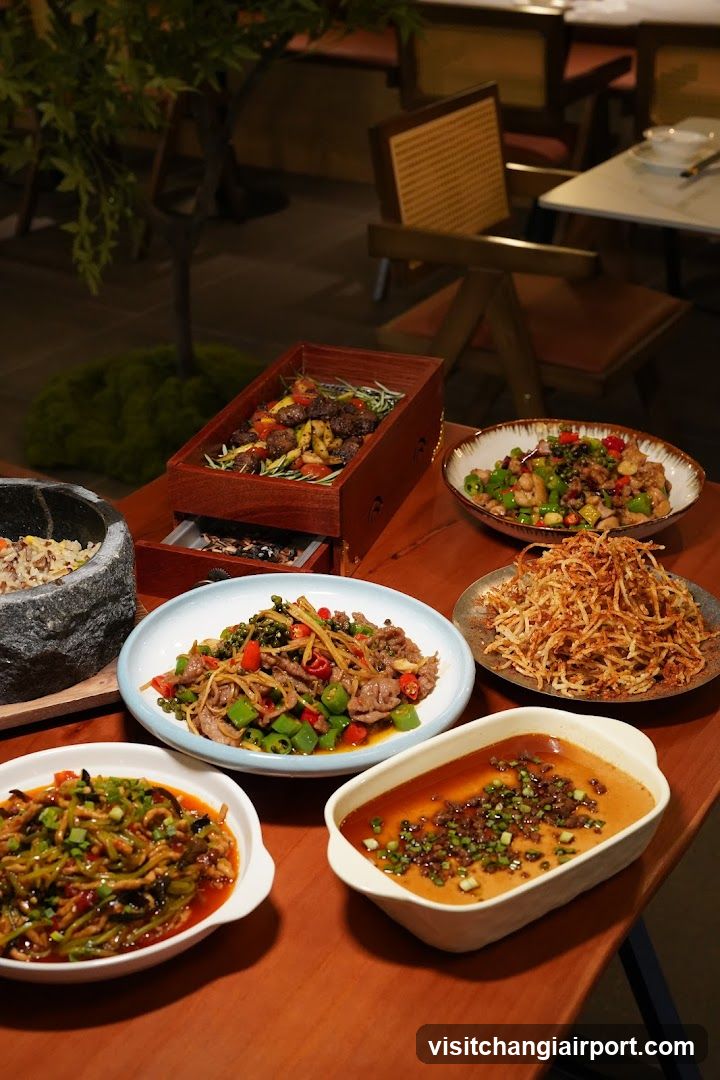 Dining Table with Chinese Dishes