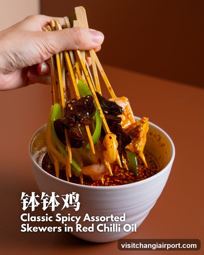Classic Spicy Assorted Skewers in Red Chilli Oil