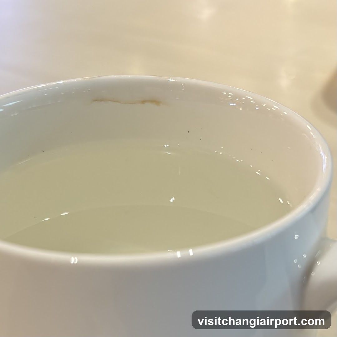 White Cup with Light Liquid