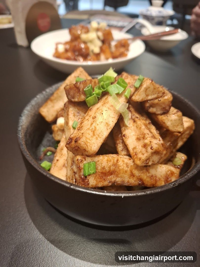 Sizzling Tofu with Green Onions