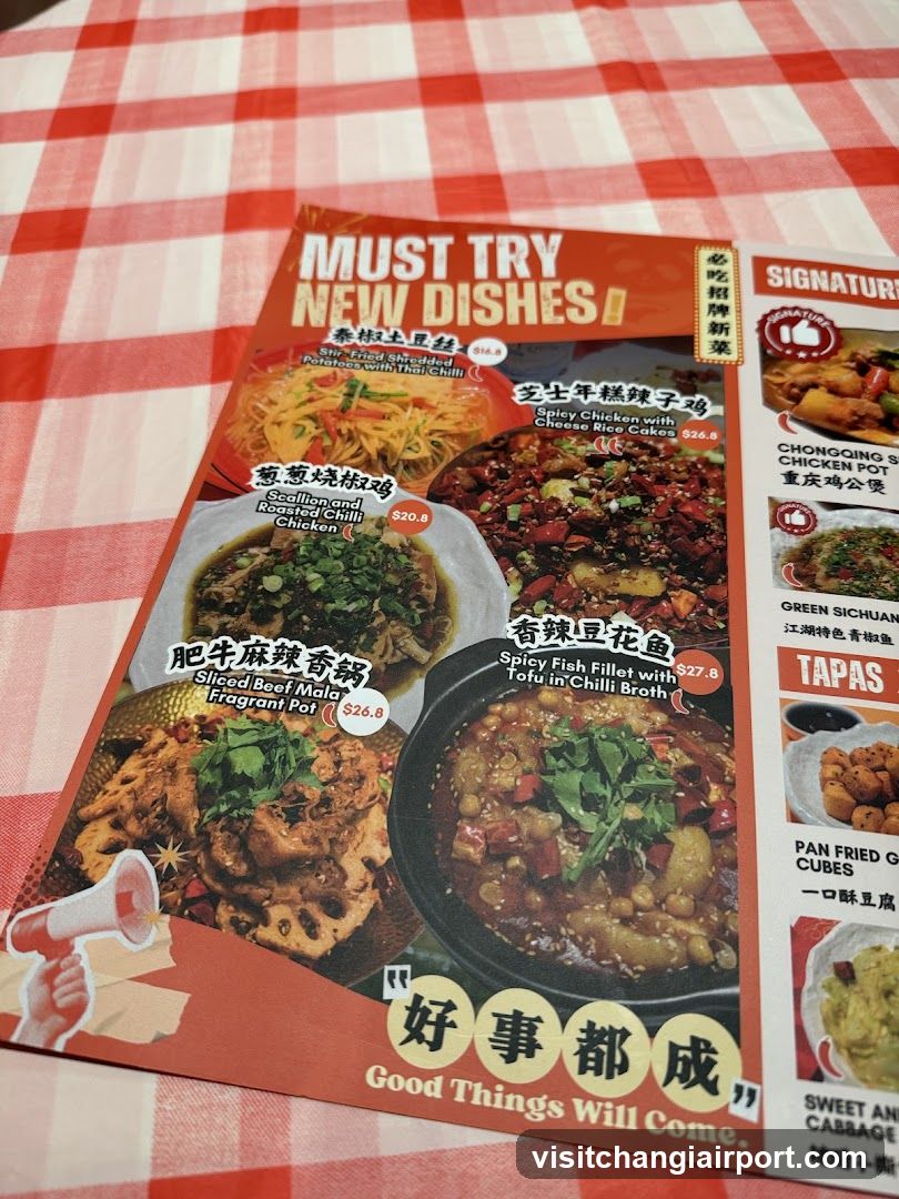 Restaurant Menu Display