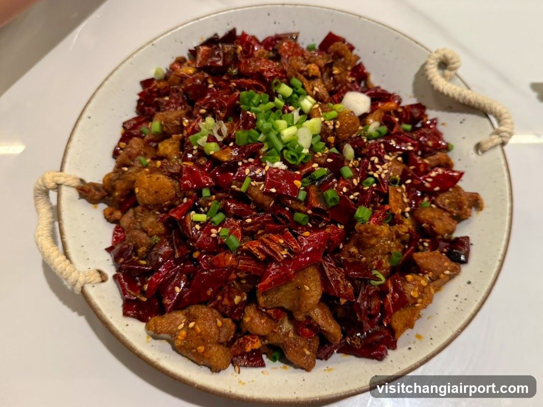 Spicy Stir-fried Meat with Dried Chilies and Scallions