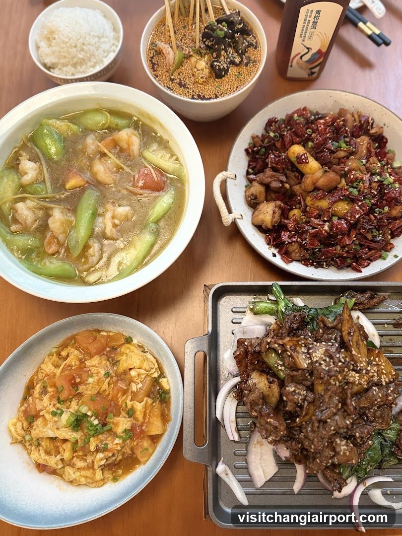 Chinese Meal Spread