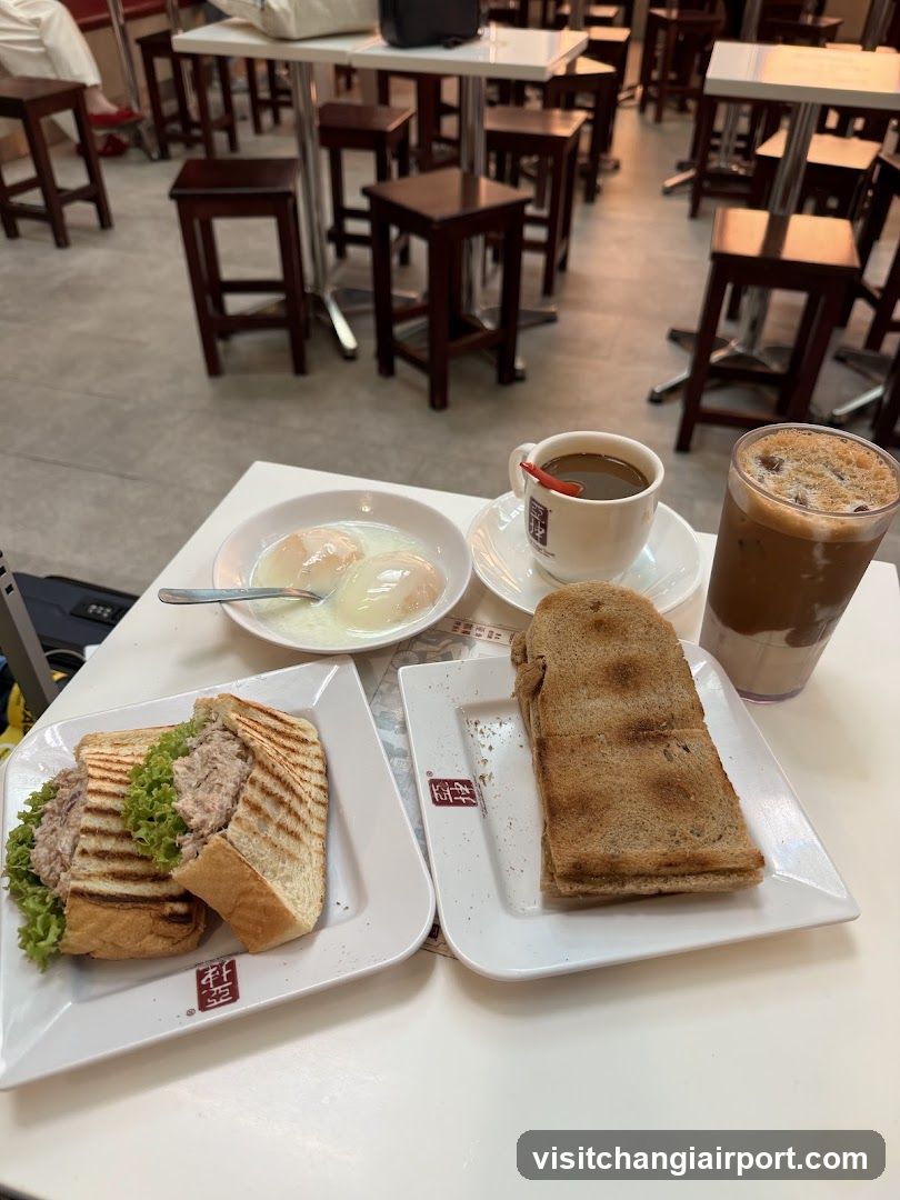 Breakfast at a cafe