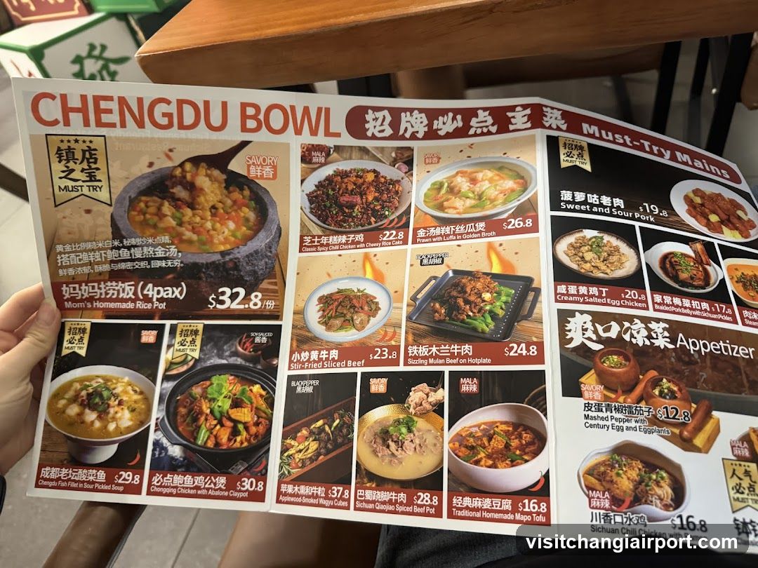 Chengdu Bowl Menu
