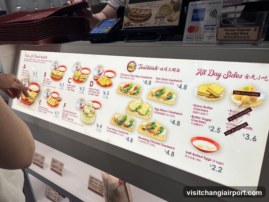 Toastwich Menu Board