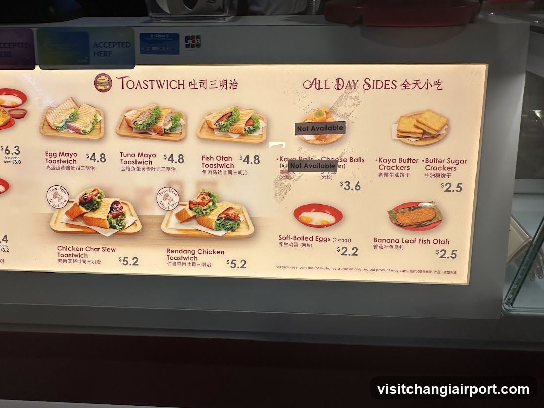 Toastwich & All Day Sides Menu Board