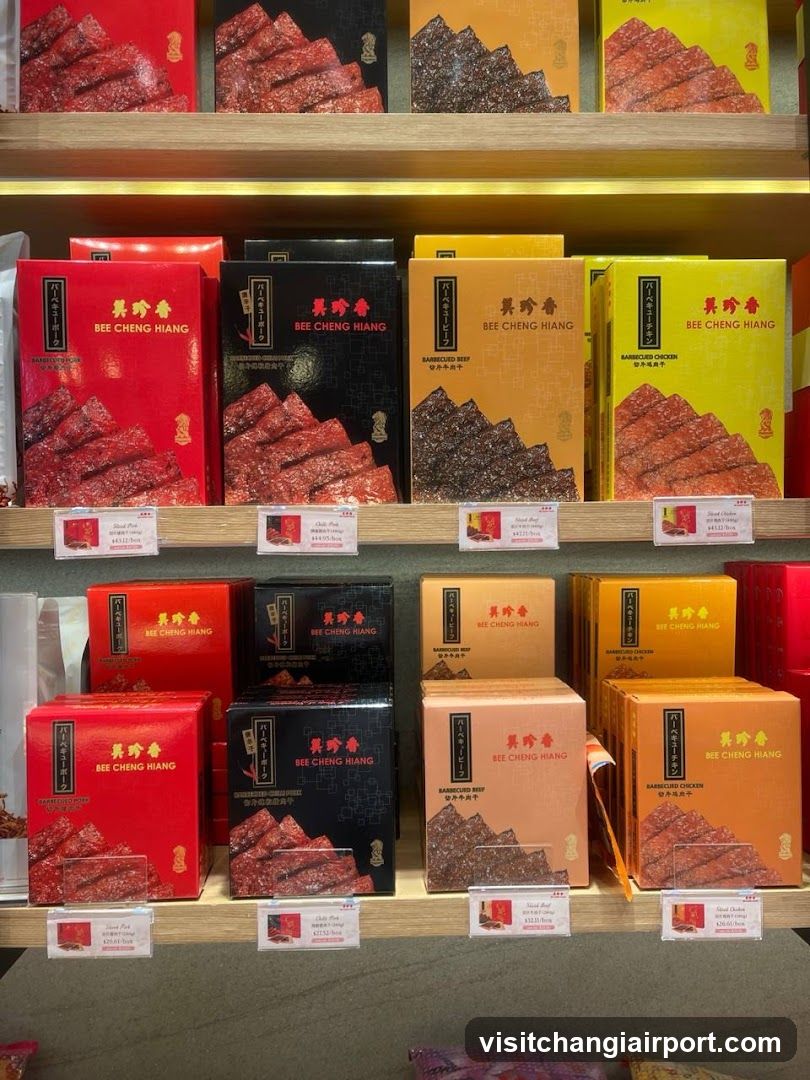 Bee Cheng Hiang Meat Floss Display