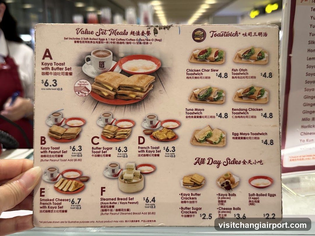Toastwich Value Set Meals & All Day Sides Menu