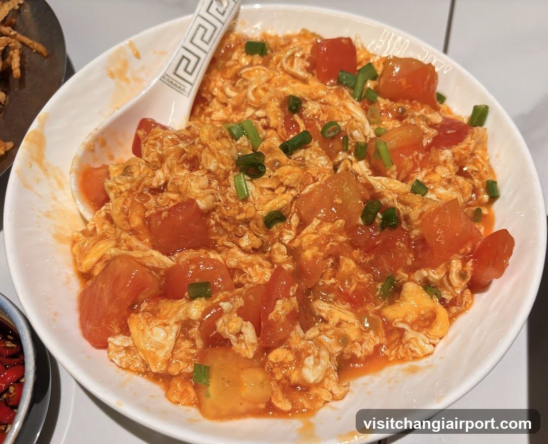 Tomato and Egg Stir-fry with Green Onions