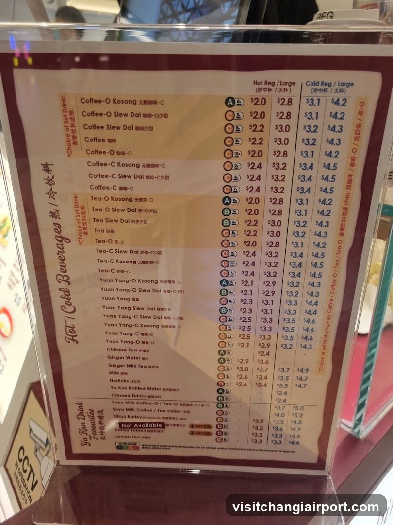 Hot / Cold Beverages Menu