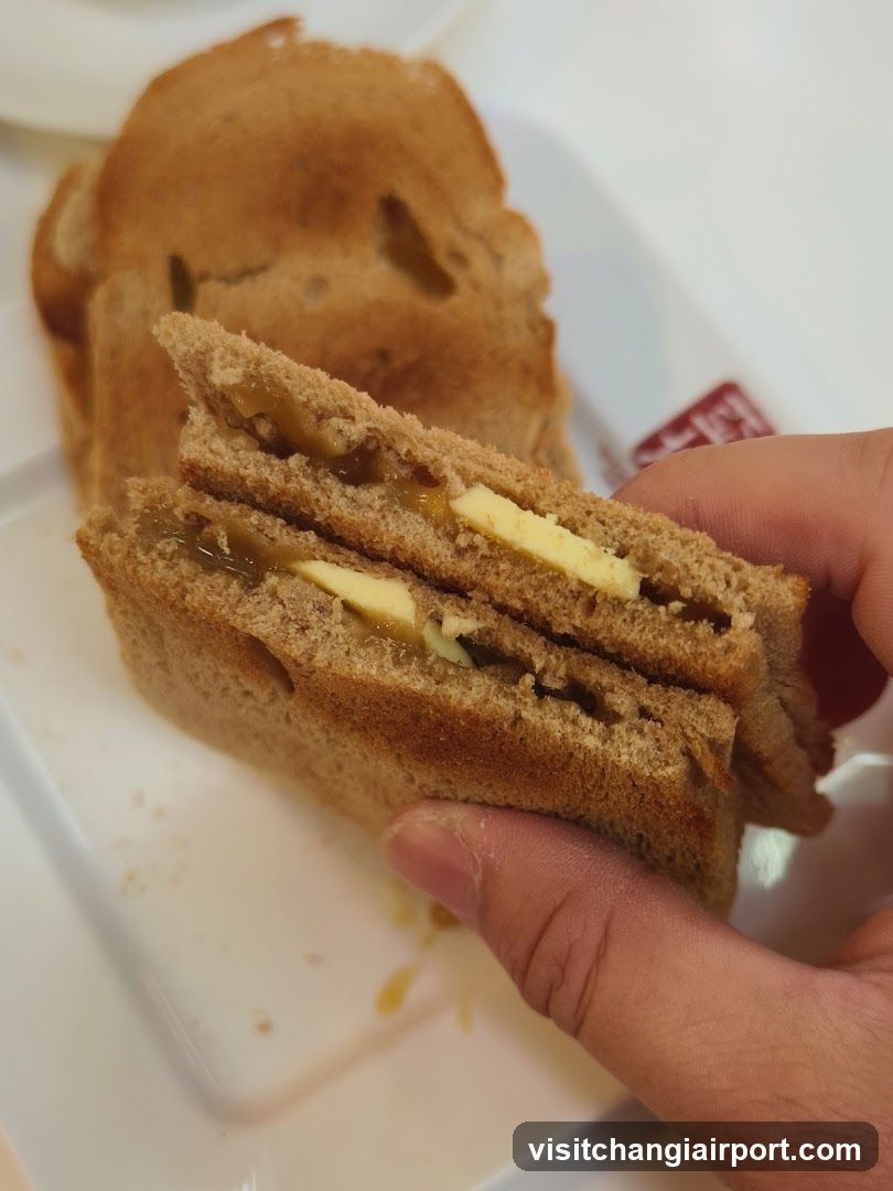 Sandwich with Jam and Cheese