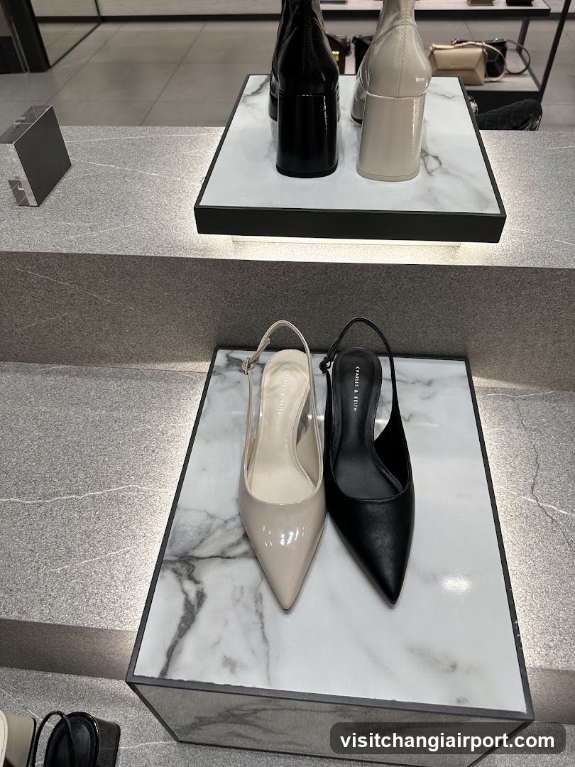 Shoe Display in Store