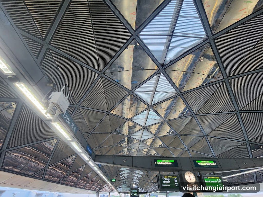 Airport Terminal Ceiling View