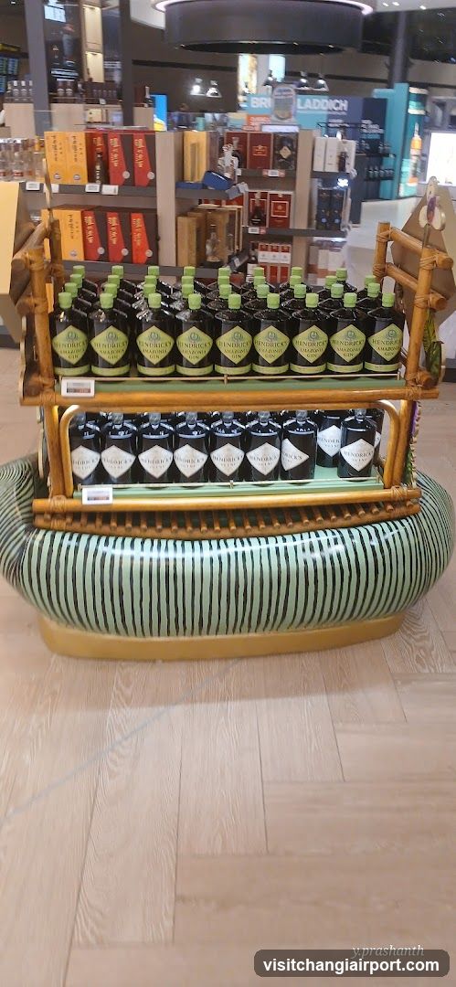 Bottled Product Display in Store Interior