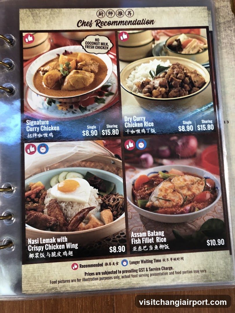 Chef Recommendation Menu Page
