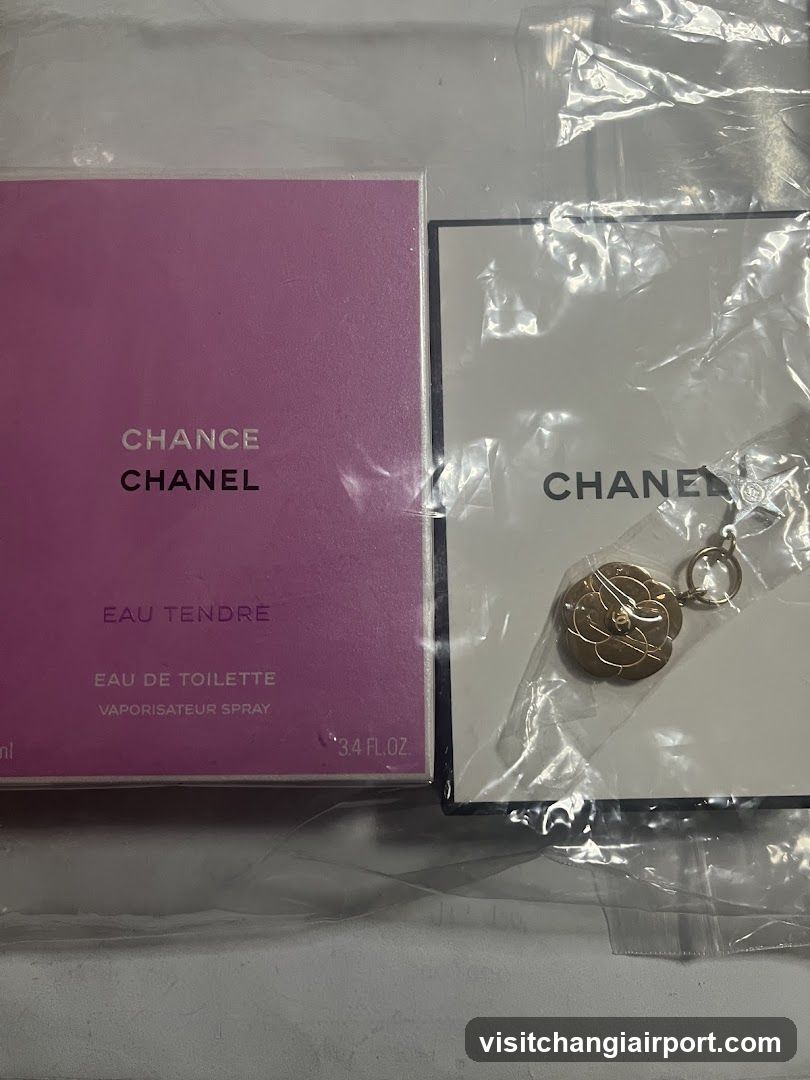 Chanel Fragrance and Keychain