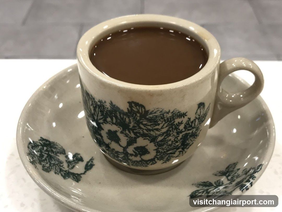 Coffee Cup with Floral Pattern