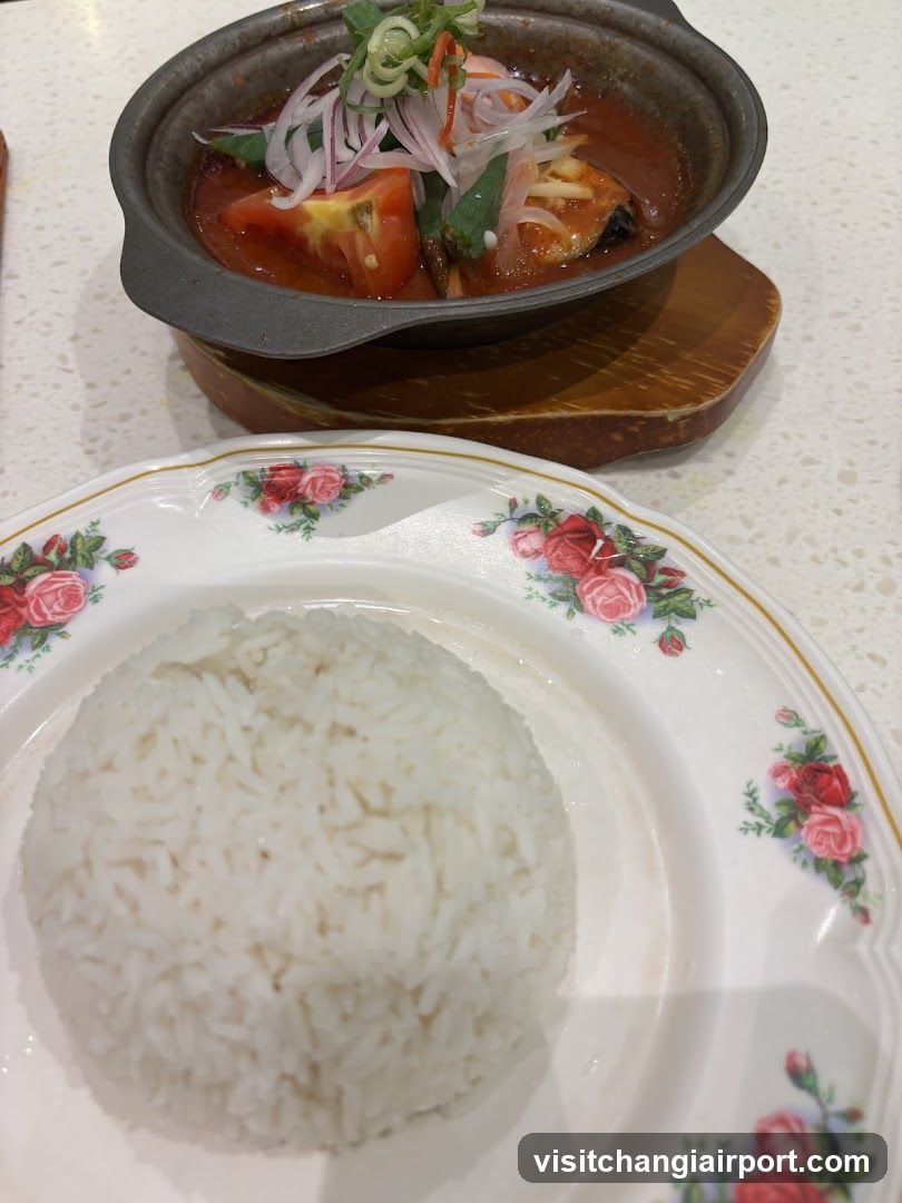 Sambal Fish Head with Rice