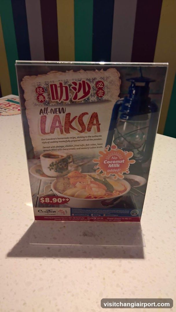 Laksa Menu Standee