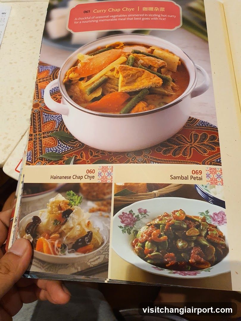 Curry Chap Chye Menu Page