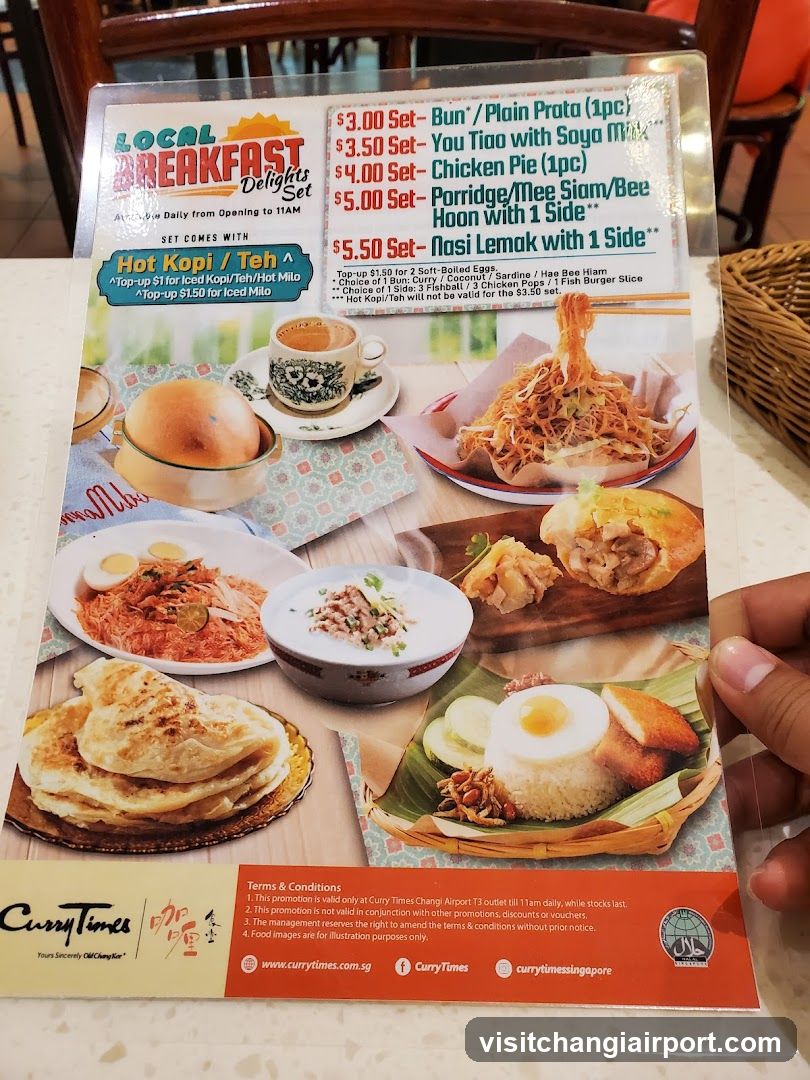 Curry Times Local Breakfast Delights Set Menu