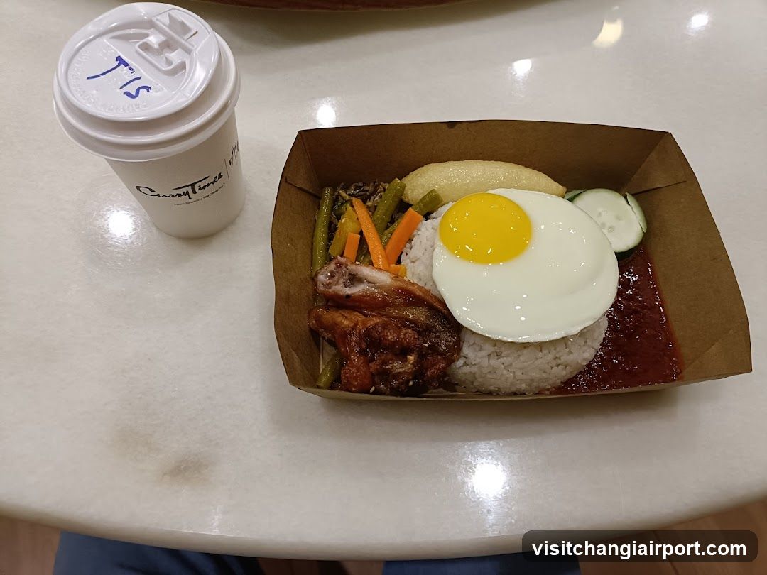 Nasi Lemak Box with Coffee